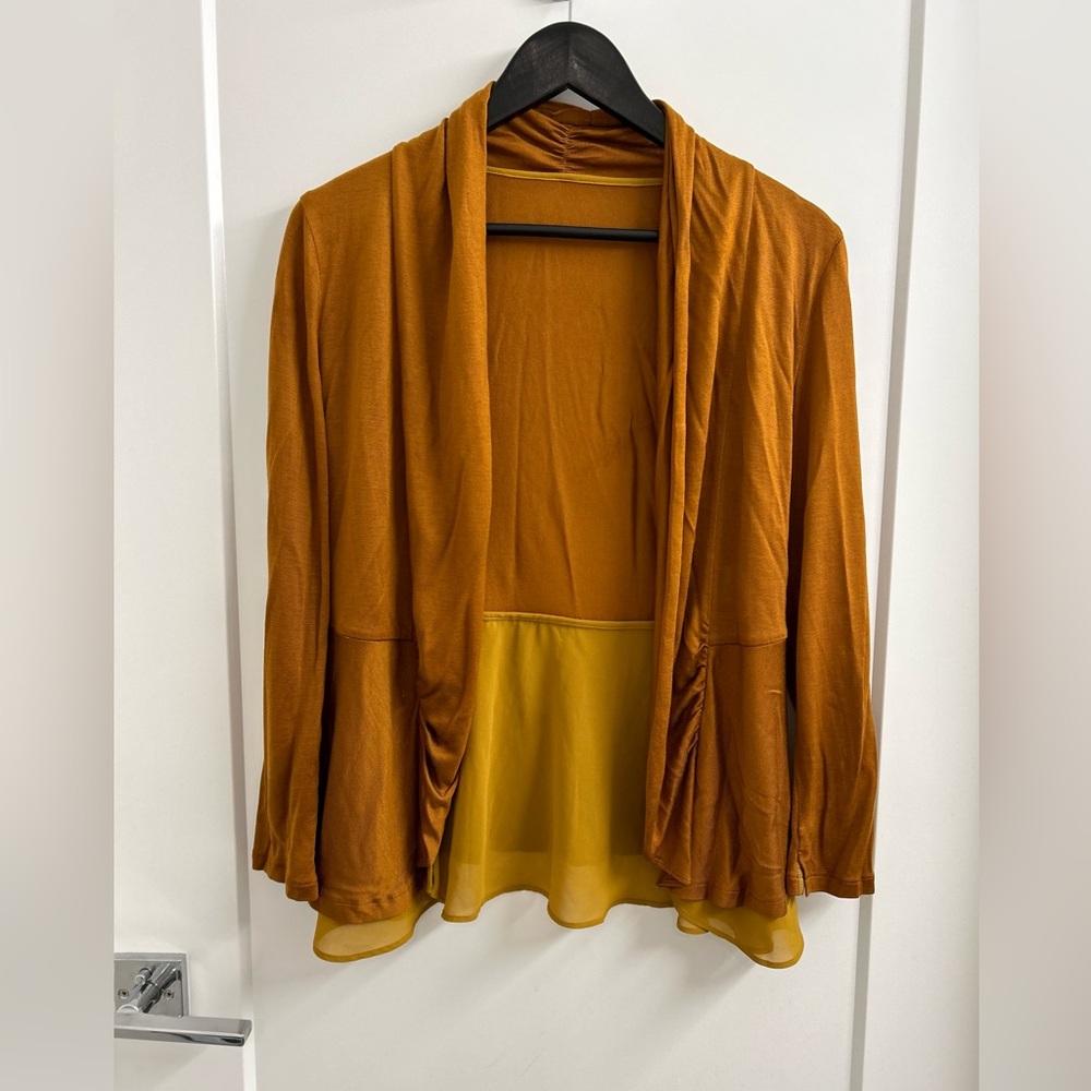 Mustard Yellow Tercel Cardigan by SHIPS – Japanese Select Shop